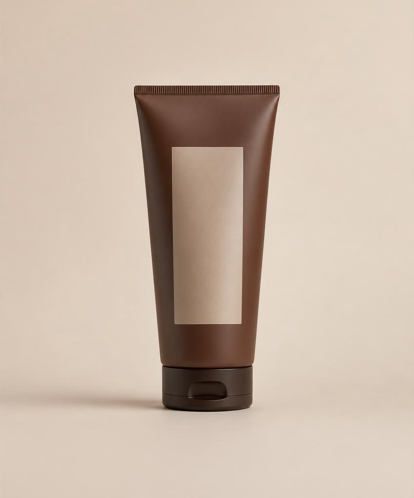 Cocoa body cream tube